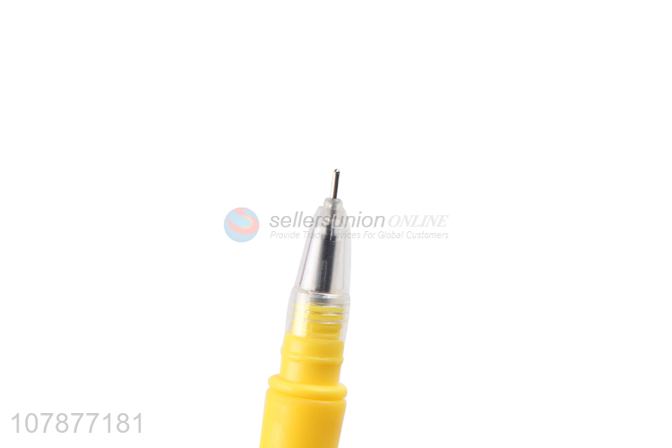 Good price yellow cartoon bee style writing pen for students