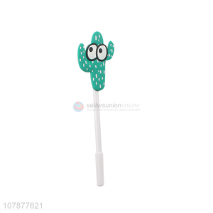 Factory wholesale creative cartoon cactus plastic writing pen