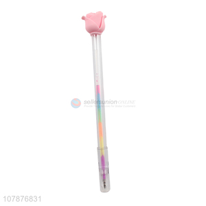 China factory wholesale multi-color rose highlighter pen