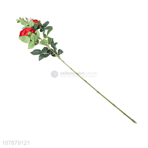 Good selling 3heads rose artificial flowers for gift box