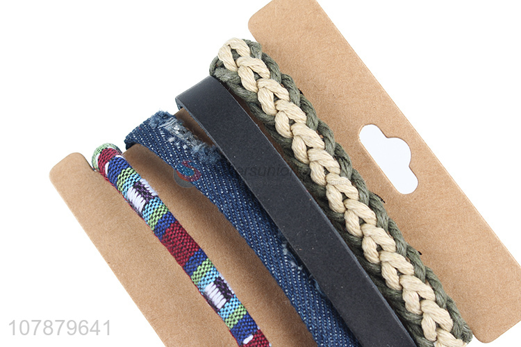 Popular products waterproof braided bracelet jewelry