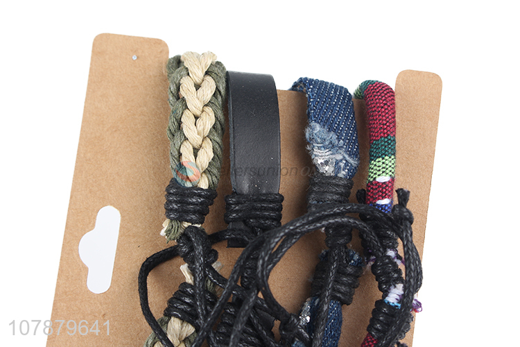 Popular products waterproof braided bracelet jewelry