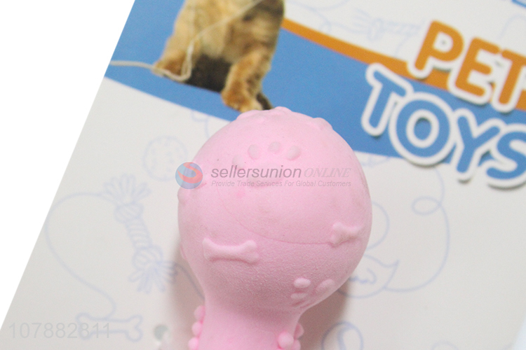 Cute Design TPR Barbell Shape Pet Chew Toys Dog Toy