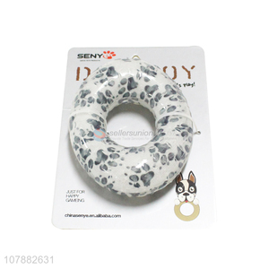 Popular Simulation Doughnut Dog Toy Pet Chew Bite Toy