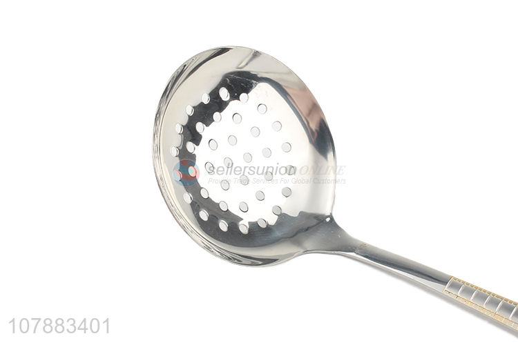 Stainless steel kitchen cooking utensil skimmer strainer spoon