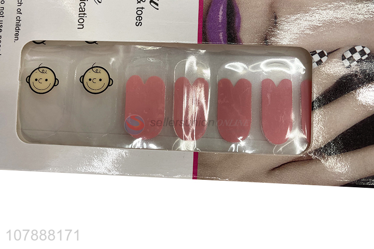 New arrival cartoon baby nail polish strips nail art supplies
