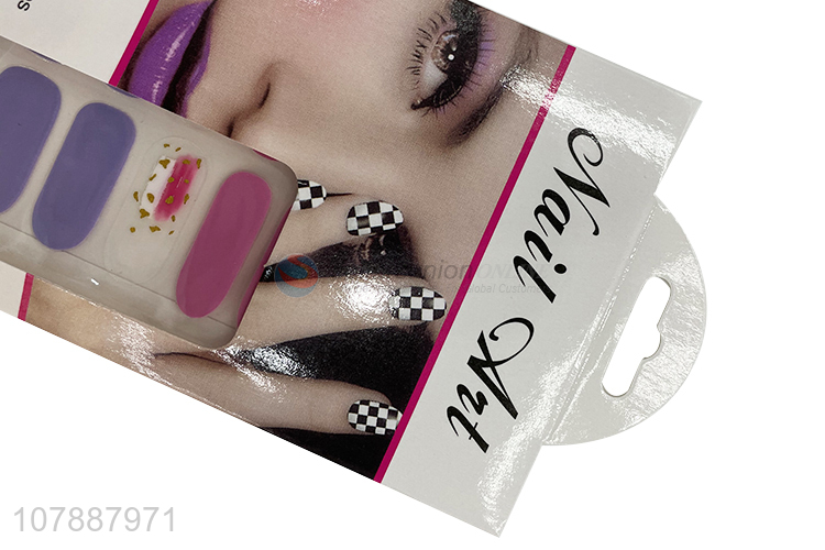 Recent design nail polish strips nail decals nail art stickers