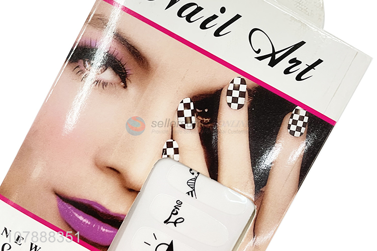 New product trendy nail polish strips nail sticker fingernail wraps