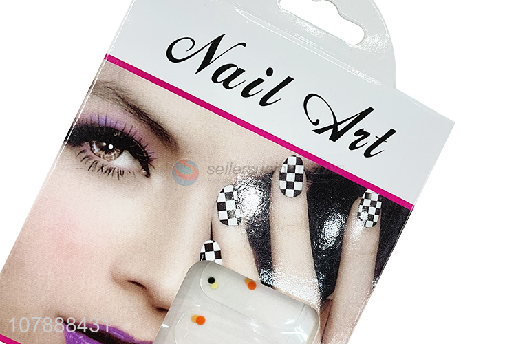 Hot selling solid color real nail polish strips for nail art