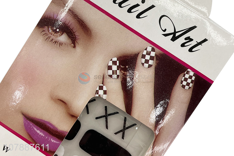Low price fashionable nail art supplies real nail polish strips