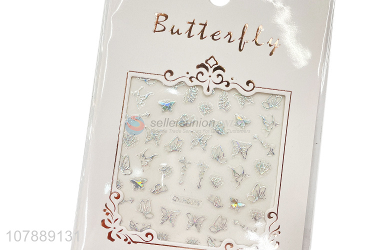 Top Quality Butterfly Nail Stickers 3D Nail Art Decals