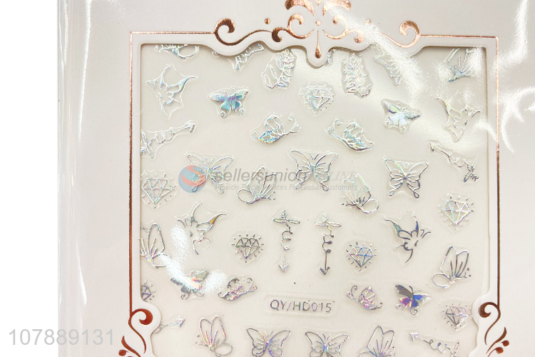 Top Quality Butterfly Nail Stickers 3D Nail Art Decals