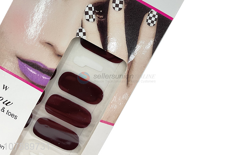 New Design Beautiful Nail Art Nail Stickers Nail Wraps