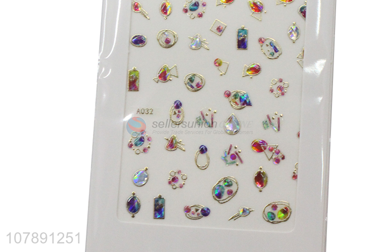 High quality creative nail art drill paper nail sticker decoration