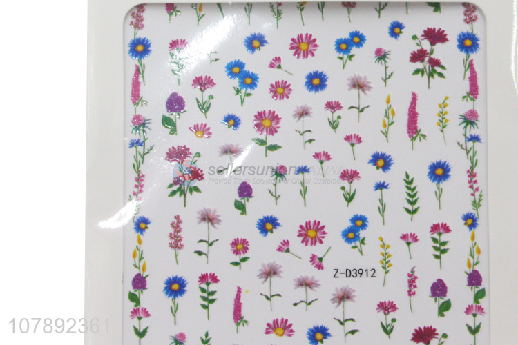 Most popular eco-friendly diy nail wraps nail art stickers wholesale