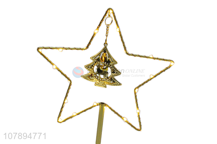 High quality iron art and crafts star shaped led Christmas night lamps