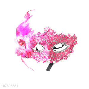 Factory direct sale decorative party mask feather mask for masquerade