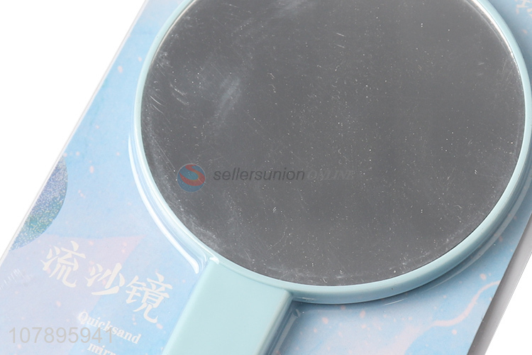 Good quality creaive quicksand makeup mirror compact mirror for ladies