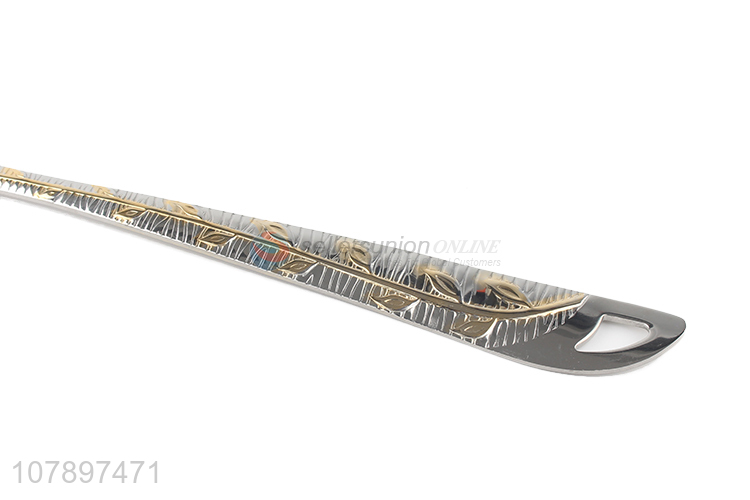 Factory wholesale silver stainless steel carved food-grade colander