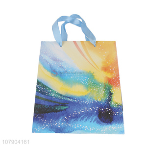 China export creative starry sky graffiti glitter gift paper bag