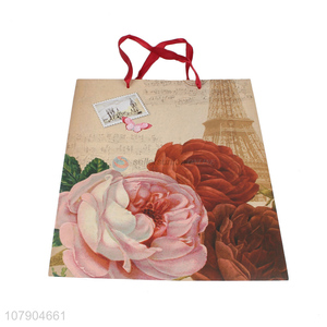 New Arrival Retro Paper Printing Valentine's Day Paper Bag