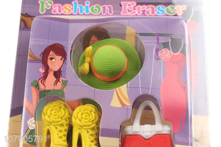 Fashion Shoes Bags And Hat Eraser Creative Erasers For Sale