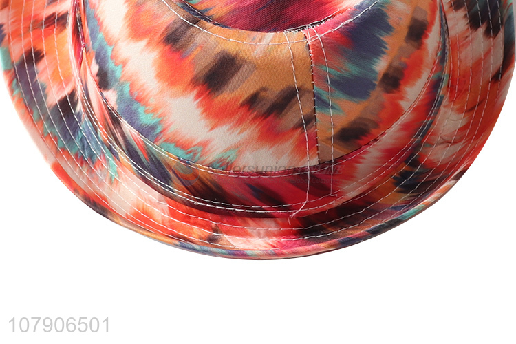 China supplier personalized tie dye fedora panama jazz hat cool sun hat