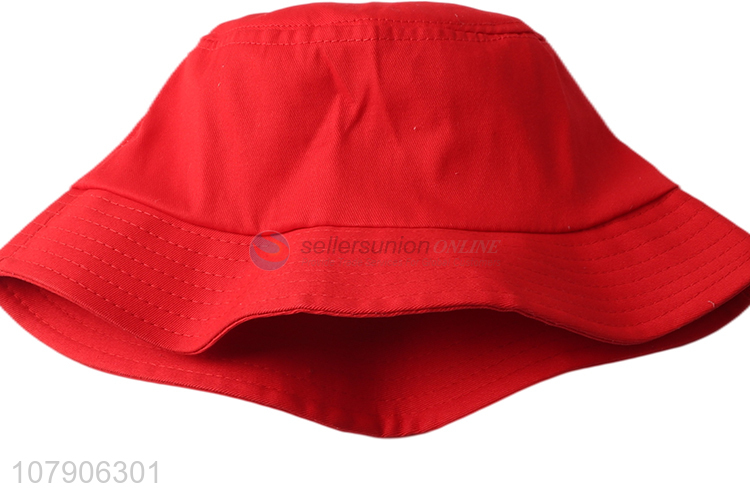 Yiwu wholesale solid color summer breathable bucket cap outdoor sun hat