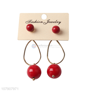 Hot selling cherry women earrings jewelry accessories wholesale