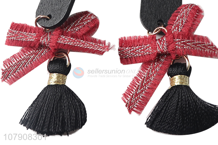 Good price long tassel fringe dangle earrings jewelry wholesale