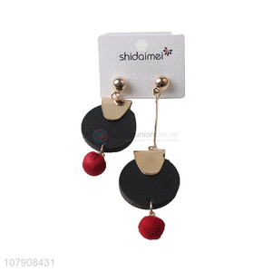 Factory direct sale decorative round pendant earrings with cheap price