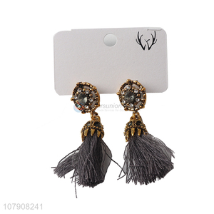 Latest design chinese style women tassel earrings for sale