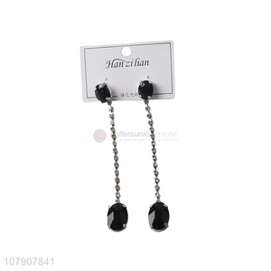 Popular products black drop earrings for women jewelry