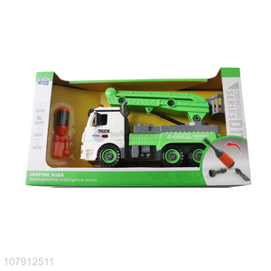 China products car model toy diy disassembly sanitation truck toy