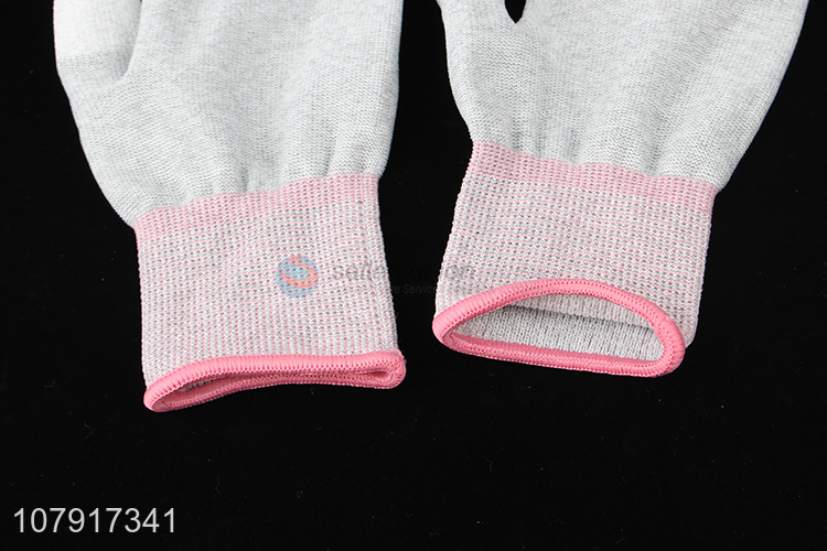 New Design Carbon Fiber Fingertip Coated Glove Protective Work Gloves