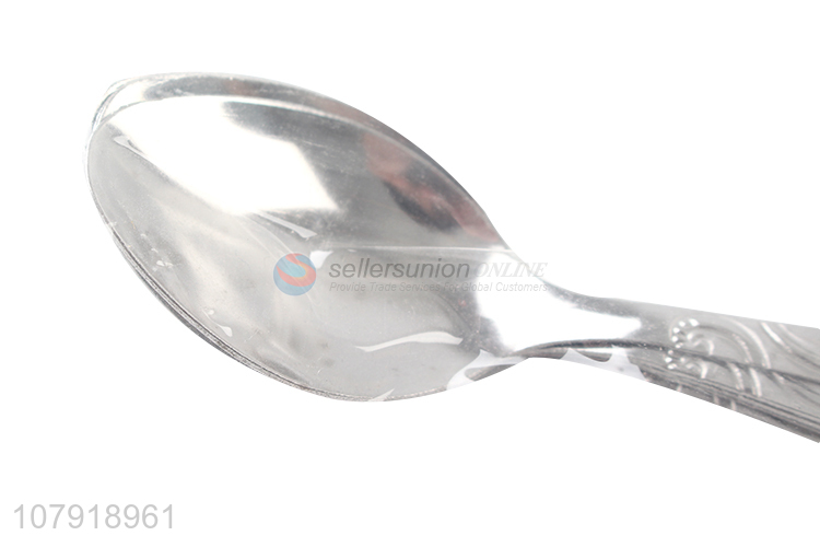 Low price silver stainless steel food grade table spoon wholesale