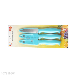 High Quality 3 Pieces Sharp Knife Fashion Fruit Knife Set