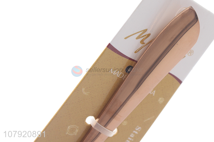 Hot product gold plating stainless steel table spoon flatware cutlery