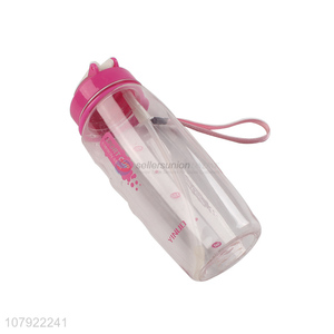 Hot sale pink leak-proof portable large capacity sports bottle
