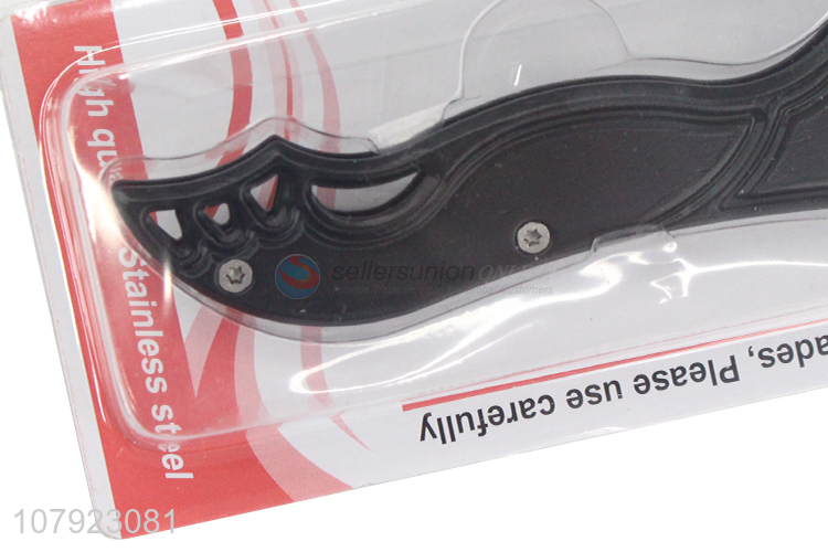 New product black multi-function stainless steel folding knife