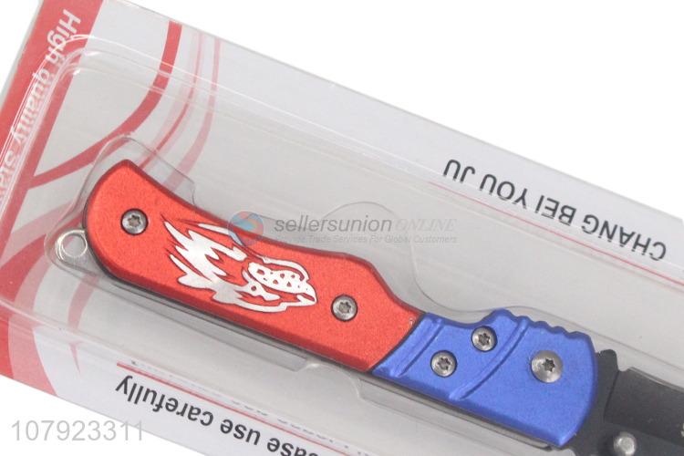 China Export Stainless Steel Portable Travel Folding Fruit Knife