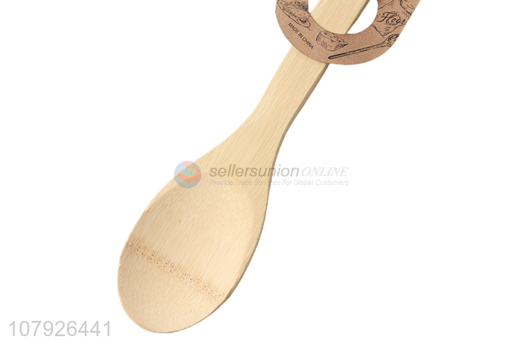 Factory supply cooking tools food grade bamboo spoons non-stick mix spoons