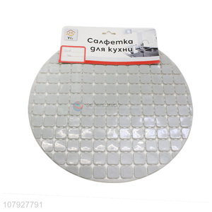 Fashion style grey round non-slip eco-friendly bath mat floor mat wholesale