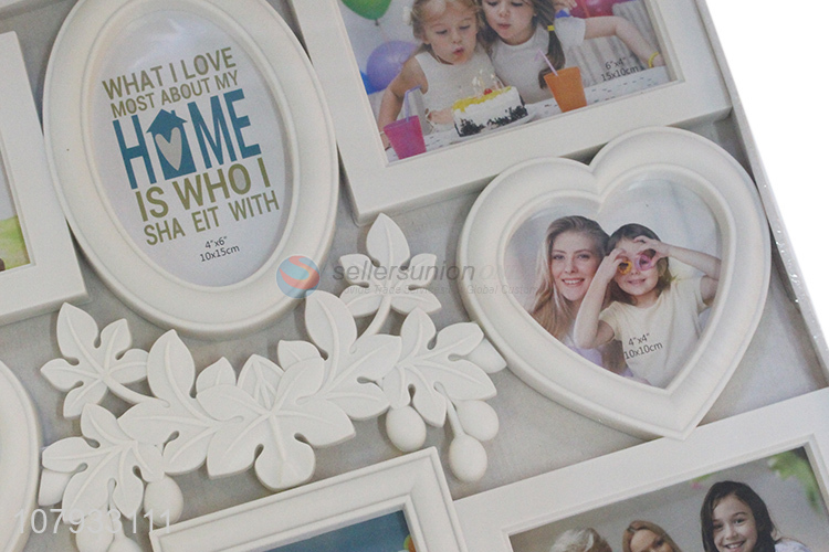 New products plastic home decorating combination photo frame with top quality