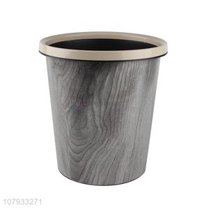 Factory direct supply living room household wood grain creative trash can