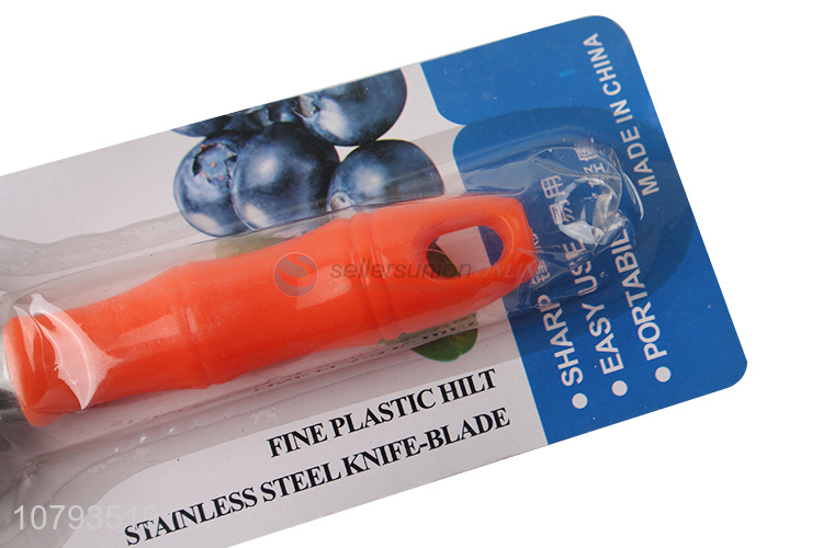 China Manufacture Plastic Handle Stainless Steel Fruit Knife