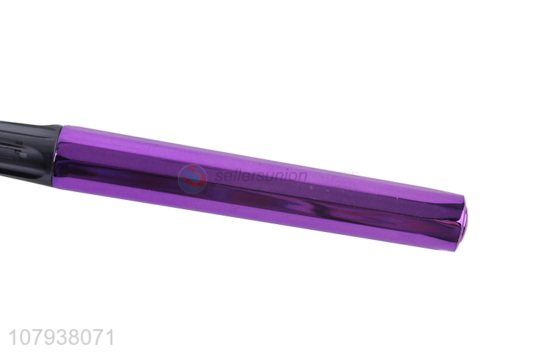 China wholesale purple plastic bright face writing pen for students