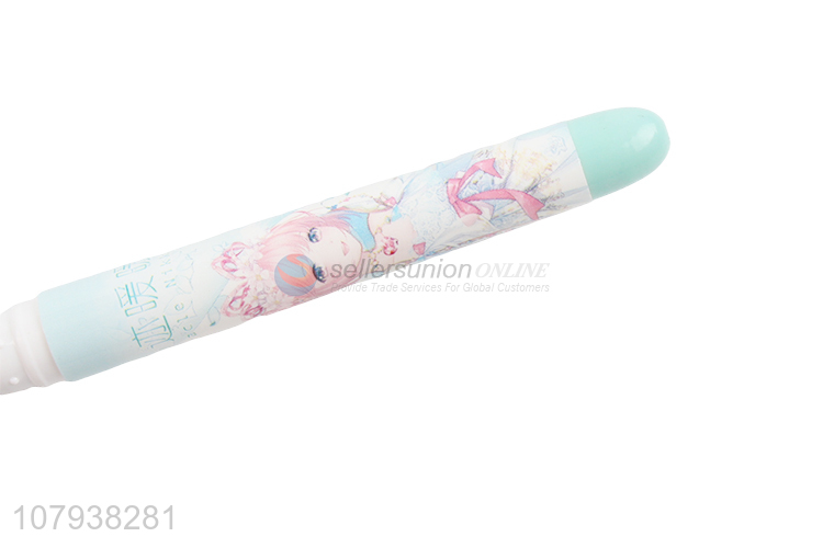 Yiwu wholesale cartoon printing ink pen office ballpoint pen