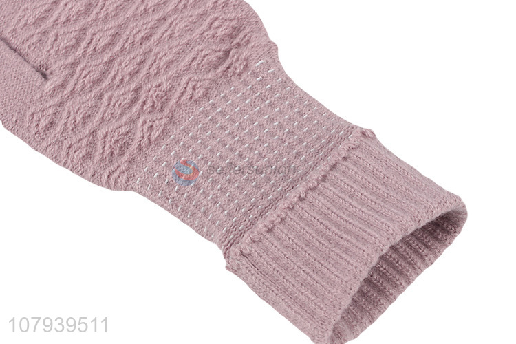 Best Quality Winter Touch Screen Gloves Women Knitted Gloves