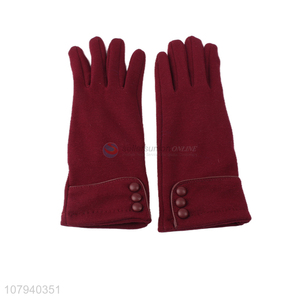 Best selling ladies winter gloves mirco velvet outdoor thermal gloves